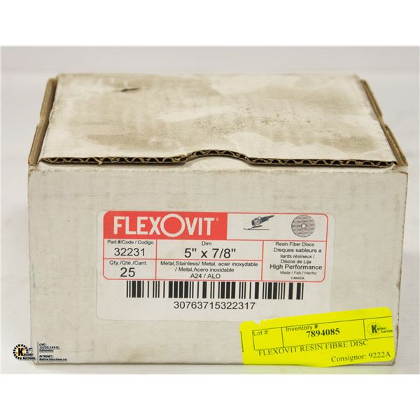 FLEXOVIT RESIN FIBRE DISC