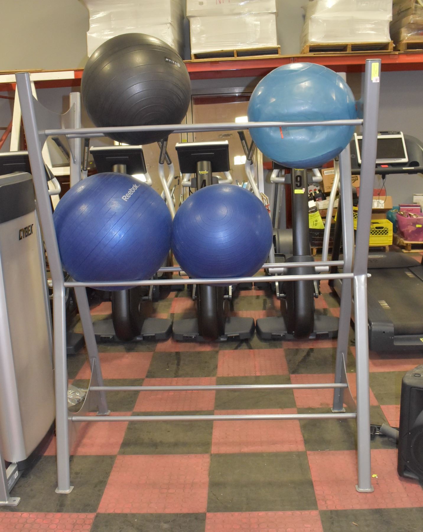 POWER SYSTEMS 3 LEVEL FITNESS AND YOGA BALL RACK