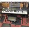 CASIO ELECTRIC KEYBOARD WITH MANUAL & STOOL