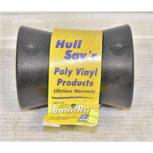 HULLSAVER POLY VINYL KEEL ROLLER 5  YELLOW