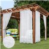 NEW REPACKED MIULEE WHITE OUTDOOR SHEER GAZEBO