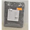 NEW REPACK 3 PIECE KING SIZE GREY DUVET COVER SET