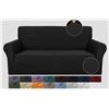 Image 1 : NEW REPACKED BLACK SOFA STRETCH SLIP COVER