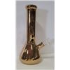 Image 2 : NEW 12" METALLIC GOLD COLOURED BEAKER BONG