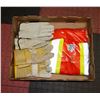 Image 1 : FLAT OF VARIOUS WORK GLOVES & 48R COVERALLS