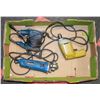 Image 1 : BOX W/ ANGLE GRINDER, DRILL & SANDER