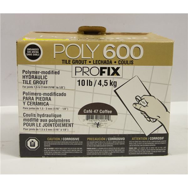 BOX OF POLY 600 TILE GROUT POLYMER-MODIFED