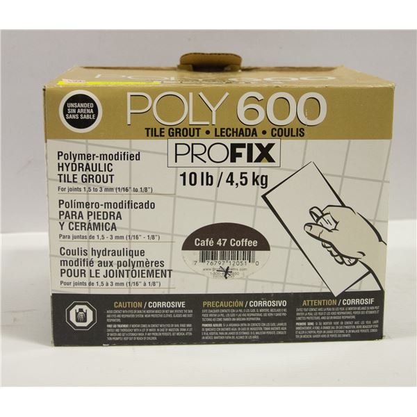 BOX OF POLY 600 TILE GROUT POLYMER-MODIFED