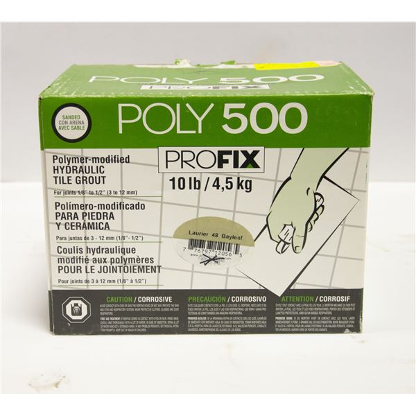 BOX OF POLY 500 TILE GROUT PROFIX POLYMER-MODIFIED