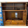 Image 1 : WOODEN CABINET - AS IS - APPROX H-73" W-24" L-72"