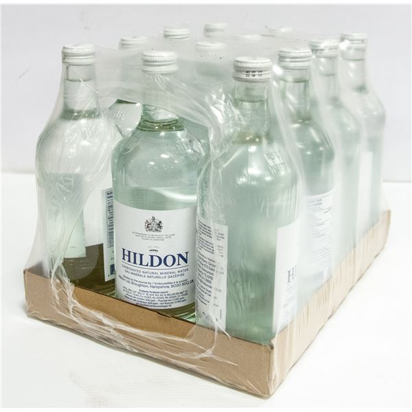 12 PACK HILDON CARBONATED MINERAL WATER 750ML