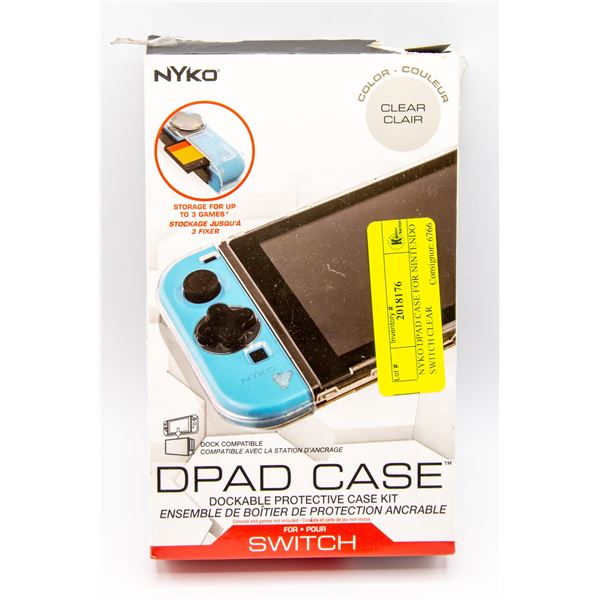 NYKO DPAD CASE FOR NINTENDO SWITCH CLEAR