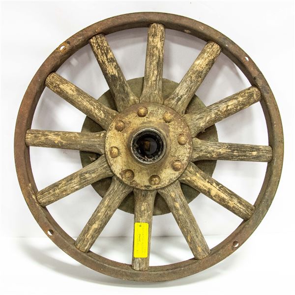 METAL & WOOD WAGON WHEEL