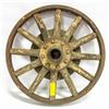 Image 1 : METAL & WOOD WAGON WHEEL