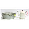 Image 1 : VINTAGE ENAMELED KETTLE & TUB