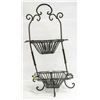 Image 1 : VINTAGE WROUGHT IRON 2 LEVEL STAND