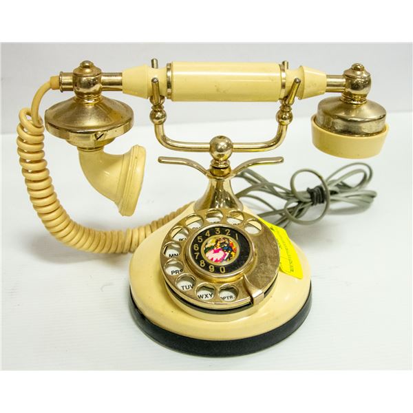 ROUND VICTORIAN ROTARY PHONE