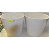 Image 1 : 2 LARGE CERAMIC PLANTER POTS 14" X 14" HIGH