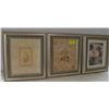 Image 1 : 3 DECOR SHOWHOME FRAMED PICTURES 14" X 12"