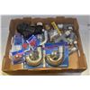 Image 1 : FLAT OF VARIOUS CHROME PLATED BRASS FITTINGS +