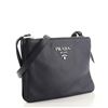 Image 1 : Prada Double Zip Crossbody Bag Vitello Daino Small