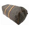 Image 4 : Louis Vuitton Brown Monogram Canvas Leather Keepall 55 cm Duffle Bag Luggage
