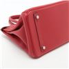 Image 4 : Hermes Rouge Swift Epsom Leather Birkin 30cm Tressage Handbag PHW