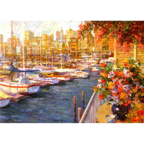 Mediterranean Sunrise by Henri Plisson on paper