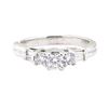 Image 2 : 0.62 ctw Diamond Ring - 14KT White Gold