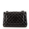 Image 3 : Chanel Classic Double Flap Bag Quilted Patent Jumbo