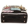 Image 5 : Christian Black Leather Dior Mini Lady Dior Satchel Bag