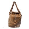 Image 2 : Chanel Gold Distressed Lambskin Leather Lady Braid Bowler Bag