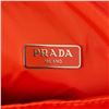 Image 6 : Prada Black Tessuto Nylon Orange Leather Zip Pouch