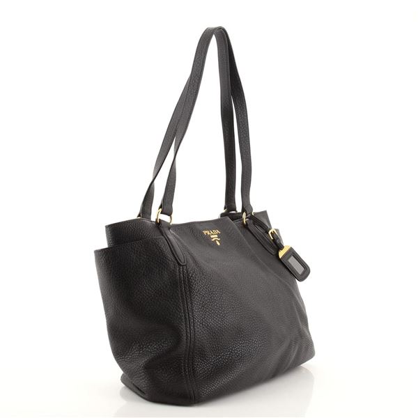 Prada Side Pocket Tote Vitello Daino Medium