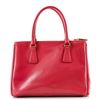 Image 2 : Prada Double Zip Lux Tote Vernice Saffiano Leather Mini