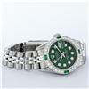 Image 4 : Rolex Ladies Stainless Steel Green Diamond & Emerald 26MM Datejust Wristwatch