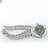 Image 7 : Rolex Ladies Stainless Steel Green Diamond & Emerald 26MM Datejust Wristwatch