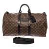 Image 1 : Louis Vuitton Brown Monogram Macassar Canvas Leather Waterproof Keepall Bandouli