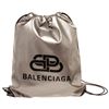 Image 1 : Balenciaga Silver Leather BB Explorer Shoulder Bag