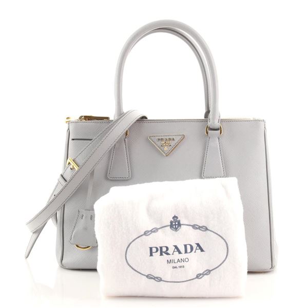 Prada Galleria Double Zip Tote Saffiano Leather Medium