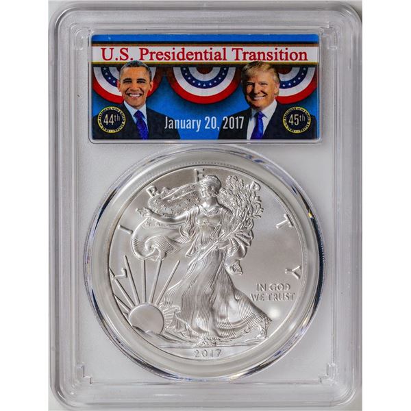 2017 American Silver Eagle .999 Fine Silver Dollar Coin PCGS MS70