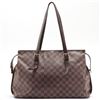 Image 1 : Louis Vuitton Damier Ebene Canvas Leather Chelsea Tote Bag