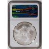 Image 2 : 2006 American Silver Eagle .999 Fine Silver Dollar Coin NGC MS69