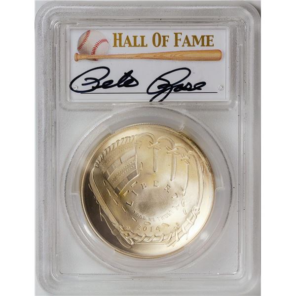 2014-P Pete Rose Baseball Hall of Fame Dollar Coin PCGS MS70