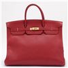 Image 1 : Hermes Rouge Togo Leather Birkin 40cm Handbag GHW