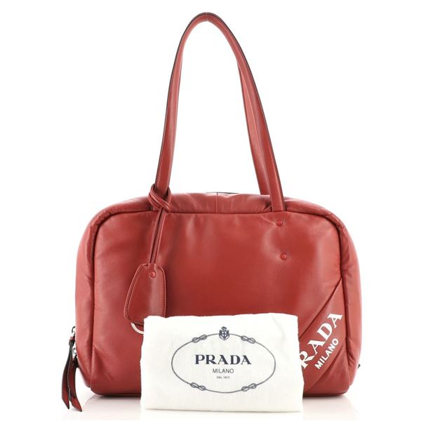 Prada Padded Bowler Bag Nappa Leather Medium