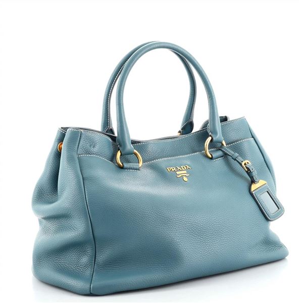 Prada Front Pocket Convertible Tote Vitello Daino Medium