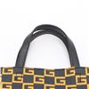 Image 7 : Gucci Black Yellow PVC Leather Square Tote Bag 484690