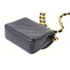 Image 3 : Chanel Vintage Black Quilted Leather Micro Mini Matelasse Flap Shoulder Bag