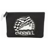 Image 1 : Chanel Black Print Canvas La Pausa Zip Pouch